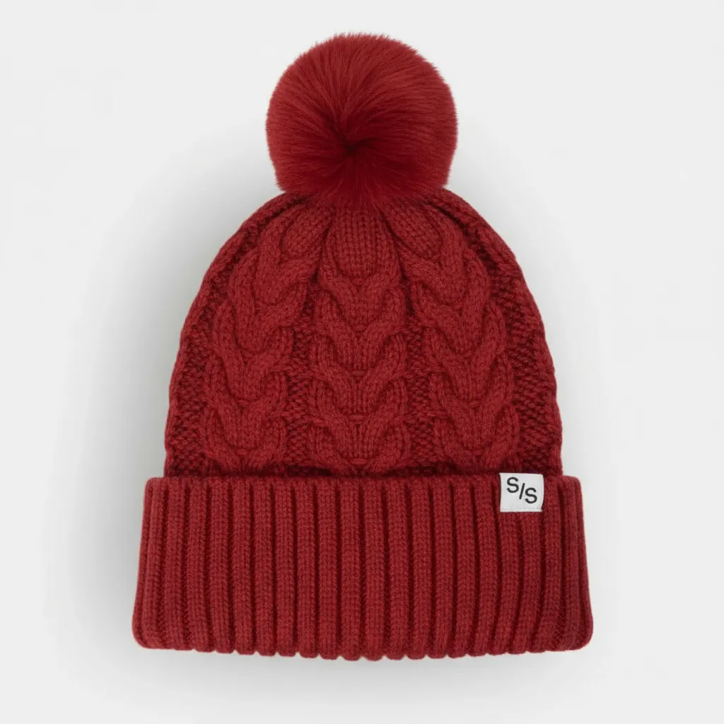 Skinliy Silk Pom | Rød